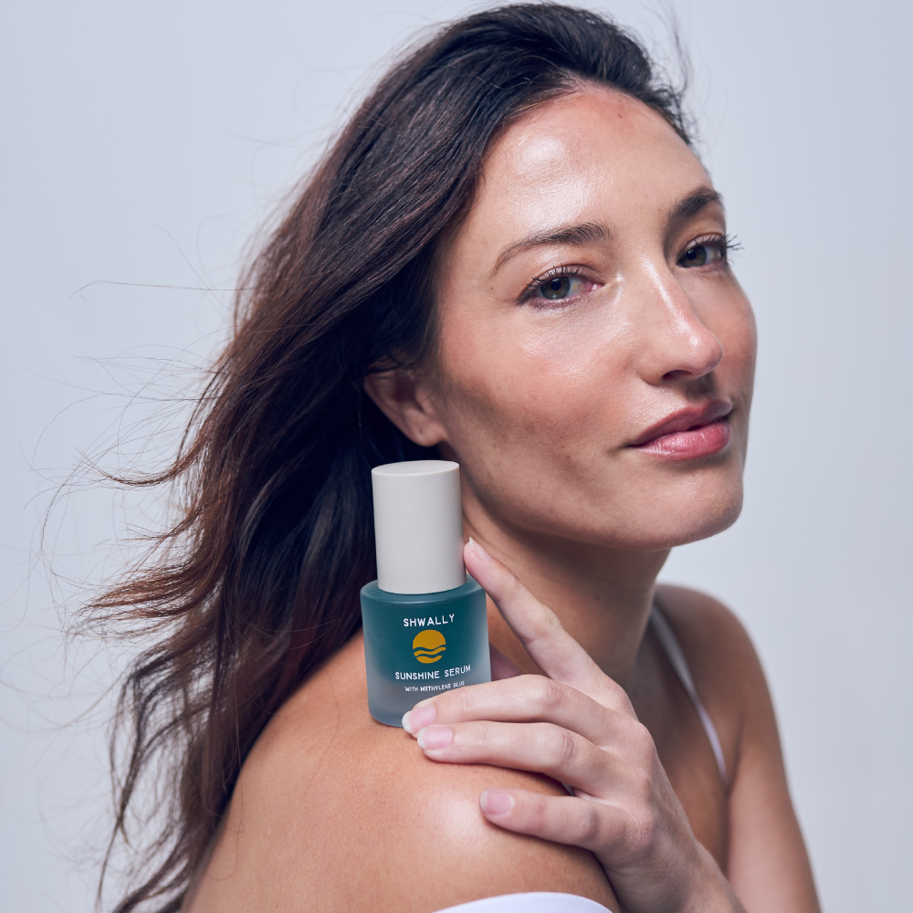 Shwally Methylene Blue Daily Sunshine Serum + Liposomal Copper Peptides Option