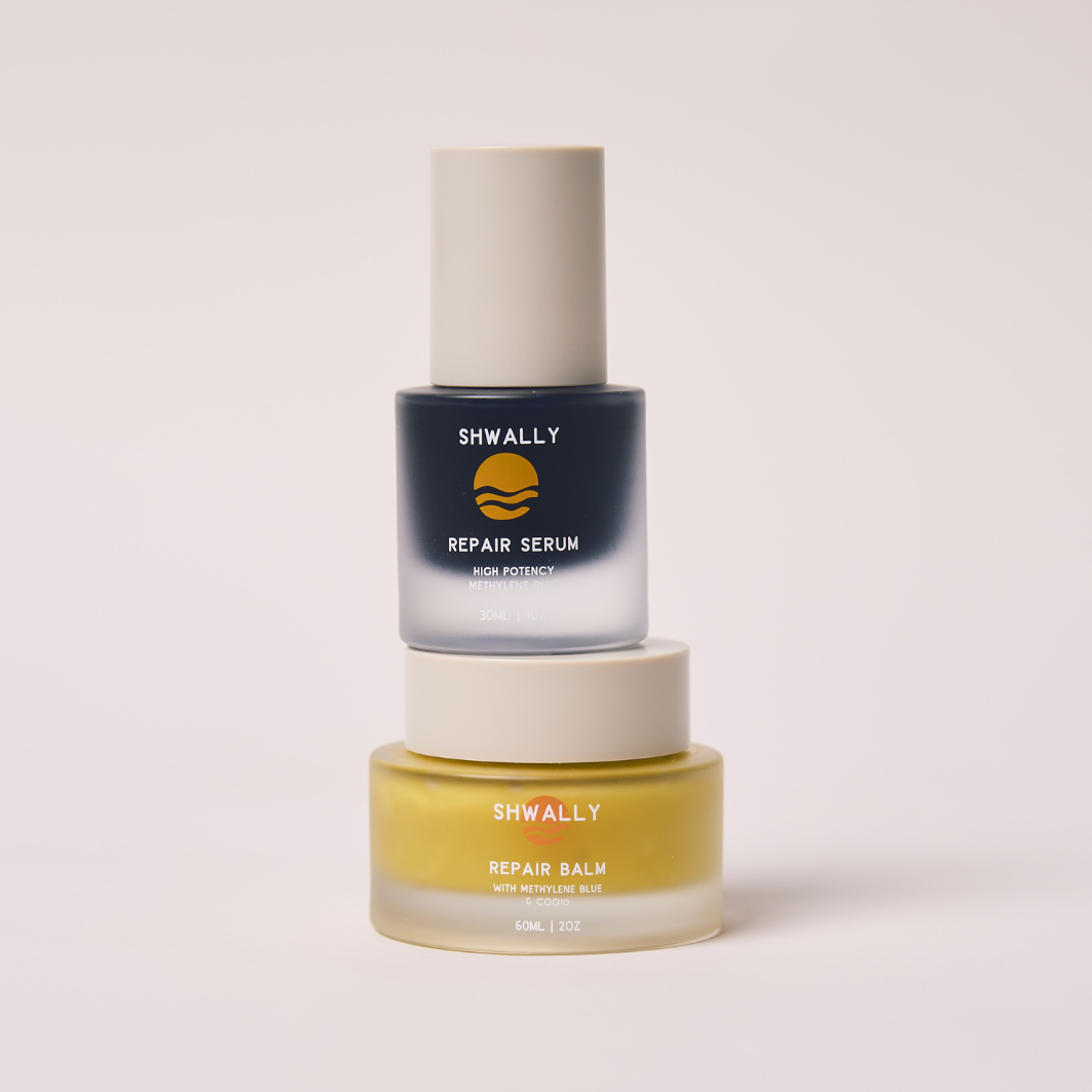 Shwally Methylene Blue Serum & Tallow Balm 2-Step Bundle