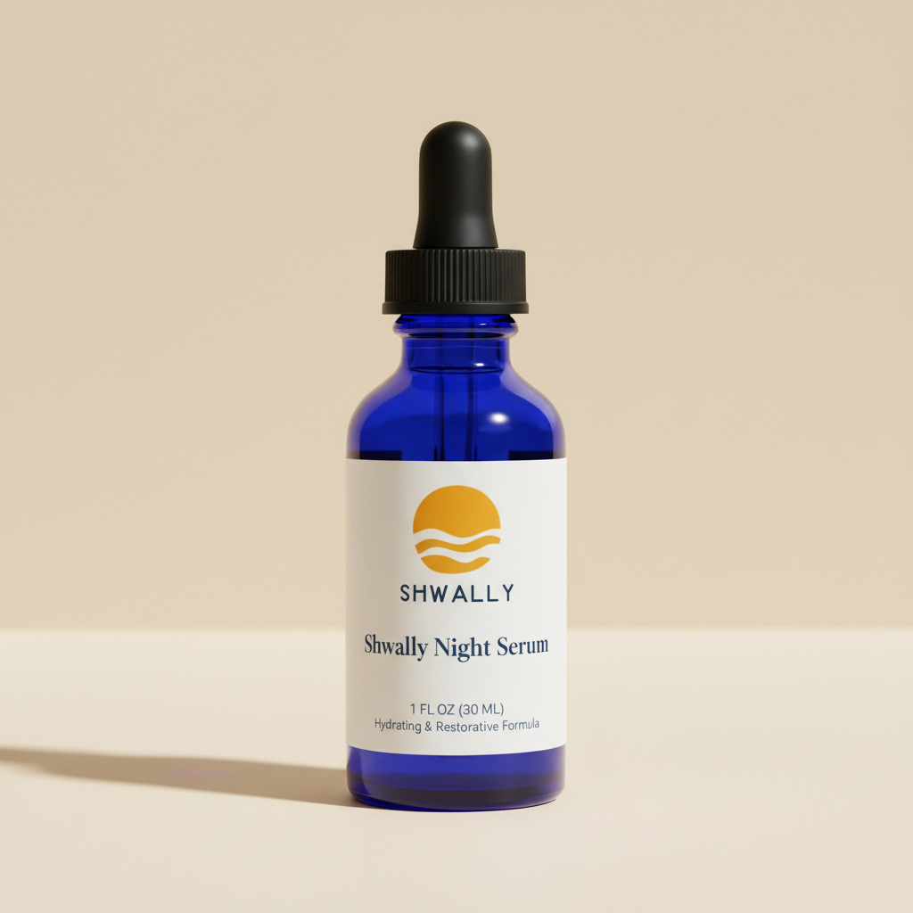 Shwally Liposomal Copper Peptides, Pterosbilene & Melatonin Night Serum - 1 Oz (Ships Mid December)