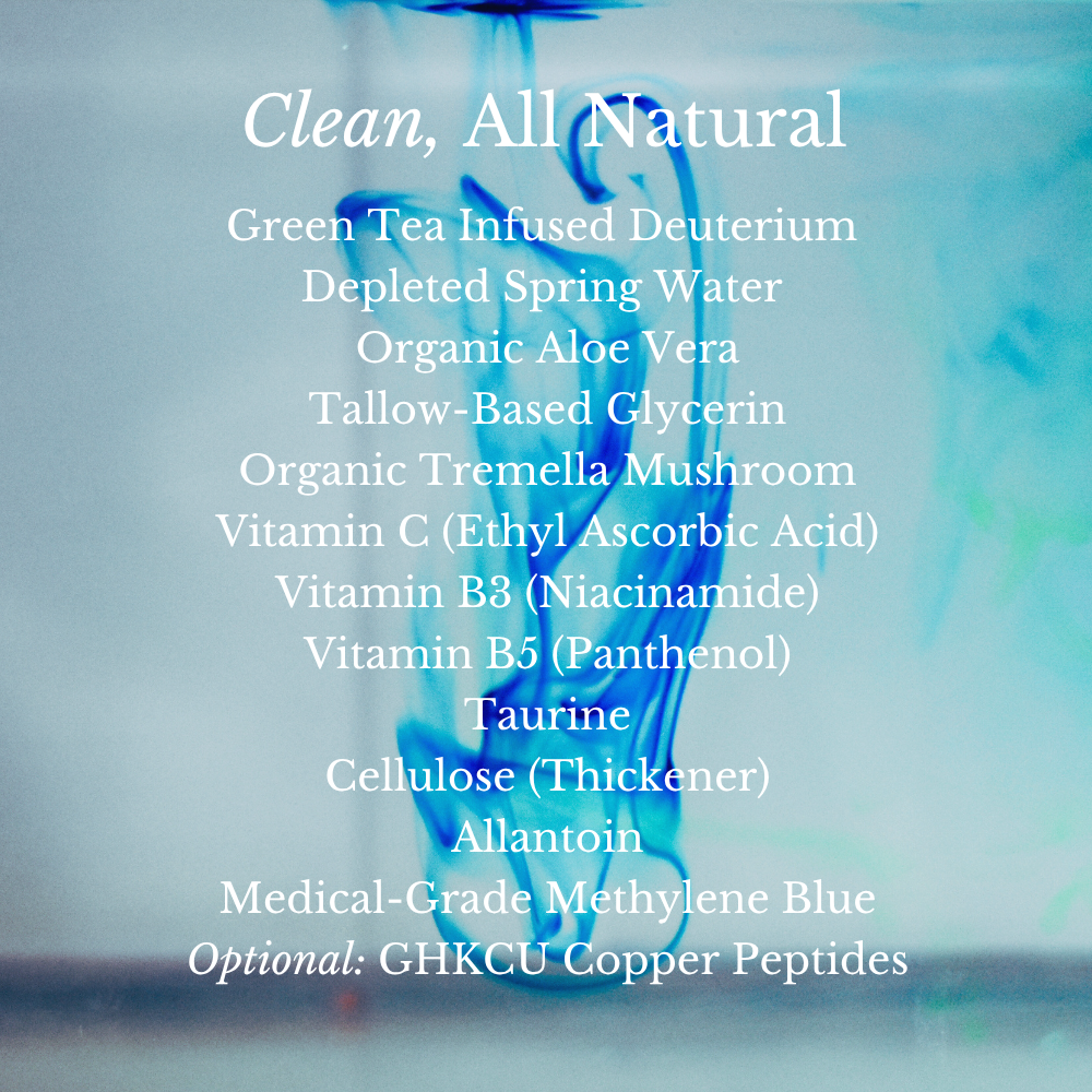 Shwally Methylene Blue Daily Sunshine Serum + Liposomal Copper Peptides Option